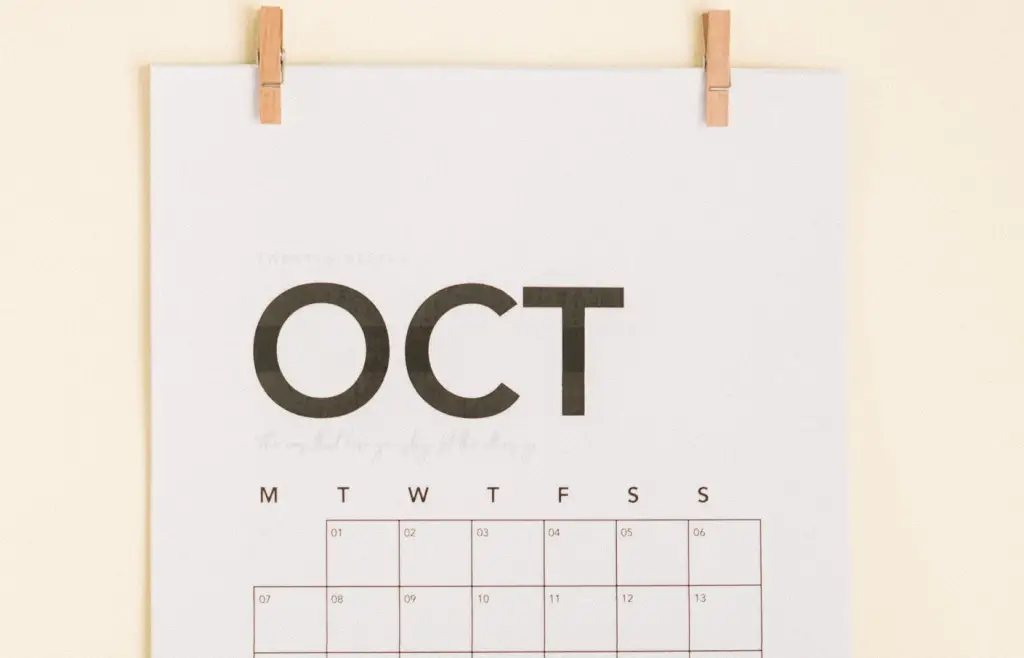 Calendario de Eventos y Actividades para hacer en Octubre de 2023.